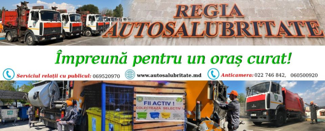 Operatorul municipal de salubritate – Regia „Autosalubritate” a împlinit 79 de ani de activitate